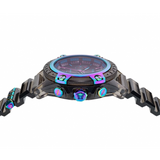 Versace Icon Active Chronograph Quartz Black Dial Black Steel Strap Watch For Men - VEZ701022