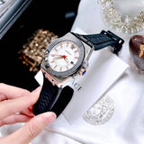 Versace Chain Reaction Quartz White Dial Black Rubber Strap Watch for Men - VEDY00219