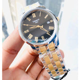 Tissot T Classic Dream Black Dial Two Tone Steel Strap Watch for Men - T033.410.22.053.01