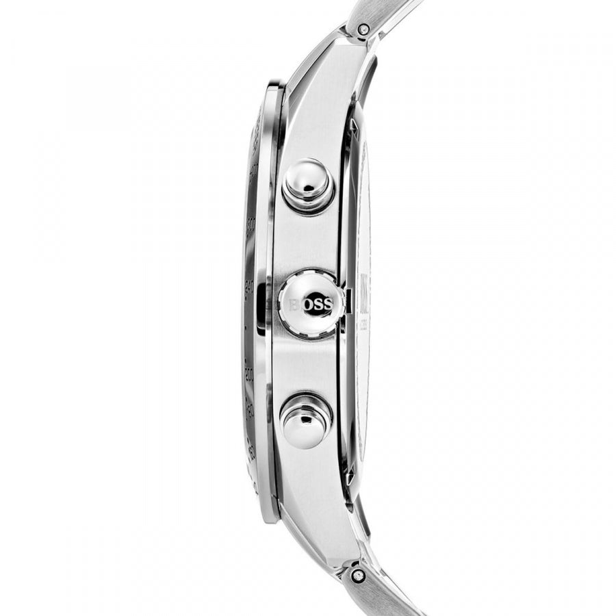 Hugo Boss Talent Blue Dial Silver Steel Strap Watch for Men - 1513582