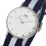 Daniel Wellington Classy Glasgow White Dial Two Tone NATO Strap Watch For Women - DW00100074
