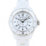 Chanel J12 Quartz White Dial White Steel Strap Watch for Women - J12 H5698