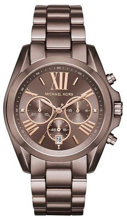 Michael Kors Bradshaw Chronograph Brown Dial Brown Steel  display picture 3