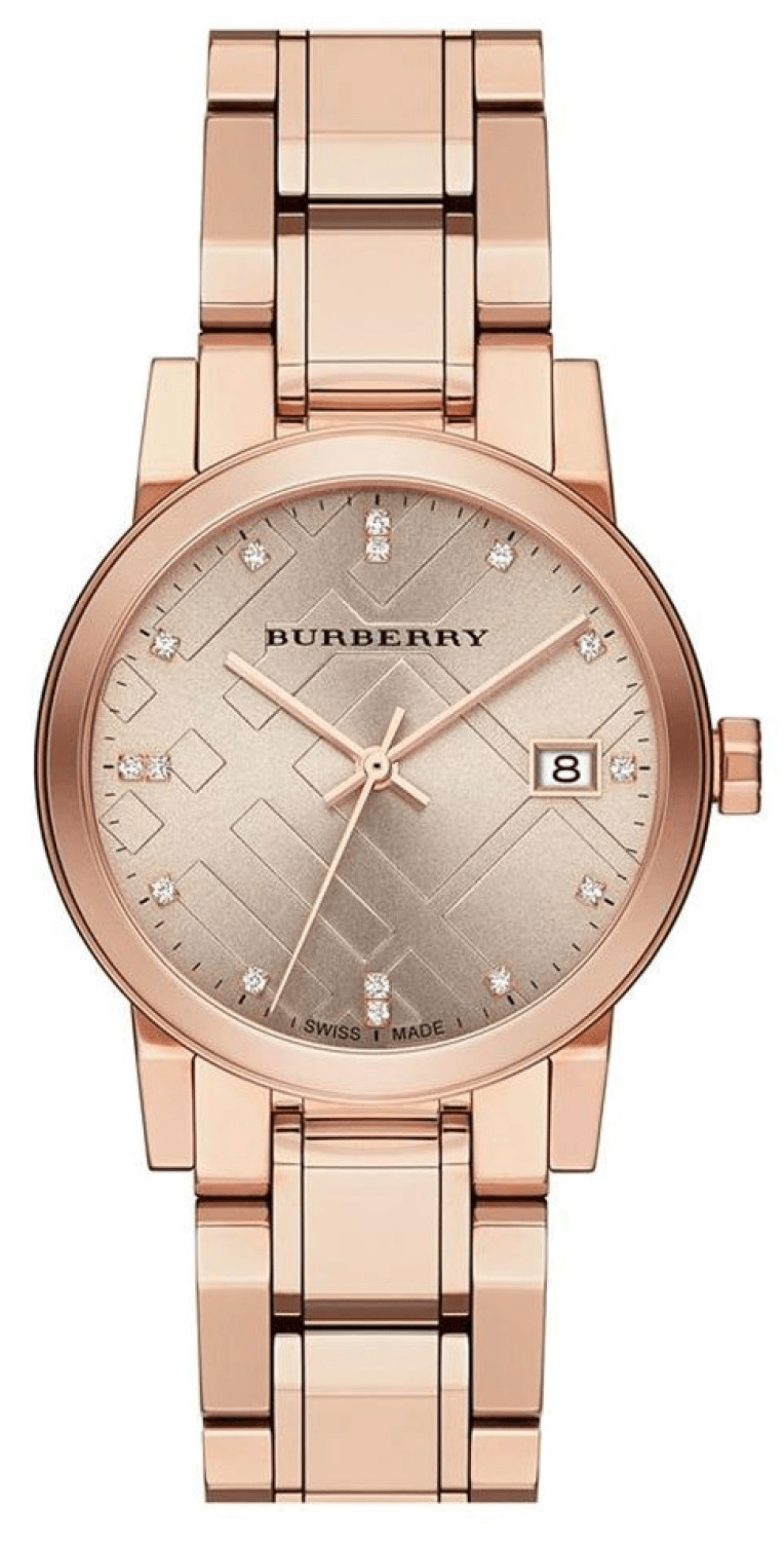 Burberry The City Diamonds Rose Gold Dial Rose Gold Steel  display picture 3