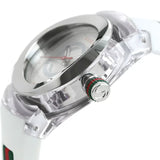 Gucci Sync Quartz White Dial White Rubber Strap Unisex Watch - YA137302