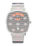Gucci Grip Quartz Silver Dial Silver Steel Strap Watch For Women - YA157438