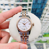 Tissot Ballade Powermatic 80 Cosc Mother of Pearl Dial Two Tone Steel Strap Watch For Women - T108.208.22.117.01
