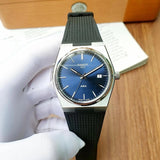 Tissot PRX Blue Dial Black Rubber Strap Watch For Men - T137.410.17.041.00
