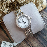 Tissot T Classic Carson Automatic White Dial Silver Steel Strap Watch For Women - T085.207.11.011.00