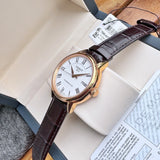 Tissot T Classic Carson Powermatic 80 White Dial Brown Leather Strap Watch for Men - T085.407.36.013.00
