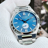 Citizen Tsuyosa Automatic Blue Dial Silver Steel Strap Watch For Men - NK5010-51L