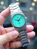 Tissot PRX Powermatic 80 Automatic Mint Green Dial Silver Steel Strap Watch for Men - T137.407.11.091.01