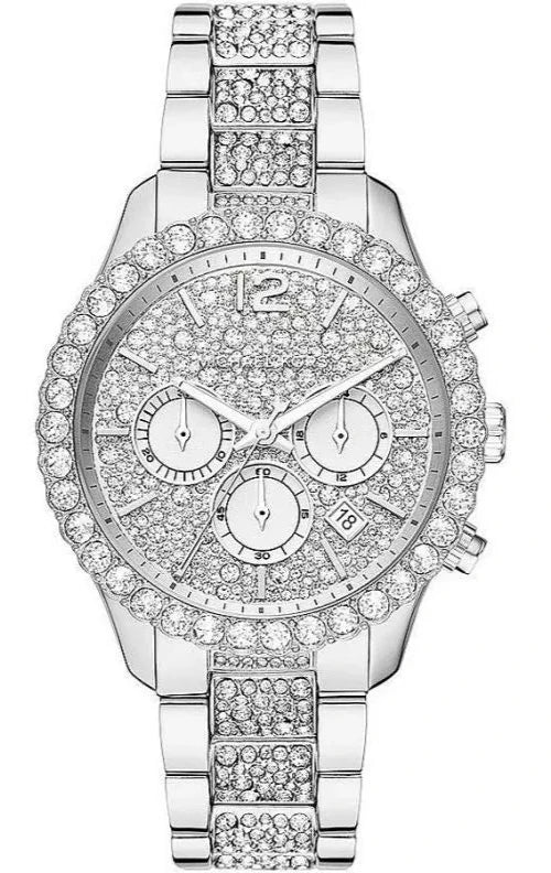 Michael Kors Layton Chronograph Silver Dial Silver Steel  display picture 2