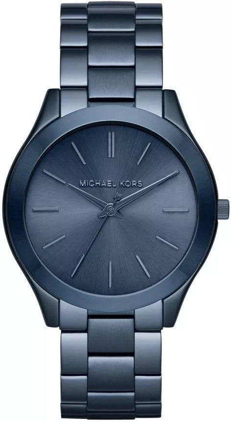 Michael Kors Runway Quartz Blue Dial Blue Steel Strap Watch  display picture 2