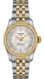 Tissot Ballade Powermatic 80 Mother of Pearl Silver Dial Two Tone Steel Strap Watch For Women - T108.208.22.117.00