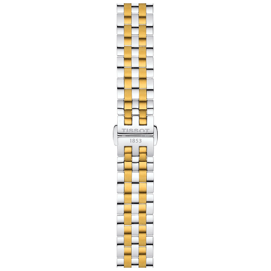 Tissot T Classic Bridgeport Automatic Mother of Pearl Dial Two Tone Steel Strap Watch for Women - T097.410.22.116.00