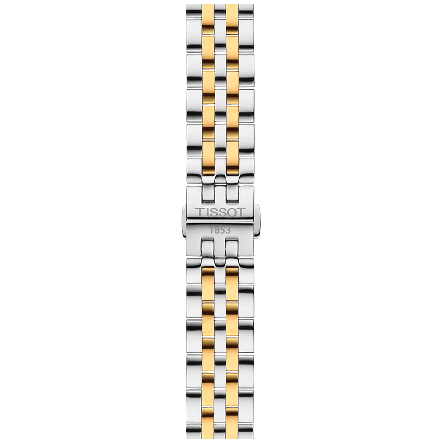 Tissot T Classic Tradition White Dial Two Tone Mesh Bracelet Watch for Women - T063.210.22.037.00