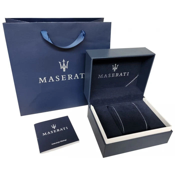 Maserati Competizione Chronograph Blue Dial Silver Steel Strap Watch For Men - R8873600009