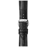 Tissot T Classic Chemin Des Tourelles Chronograph Black Dial Black Leather Strap Watch For Men - T099.427.16.058.00