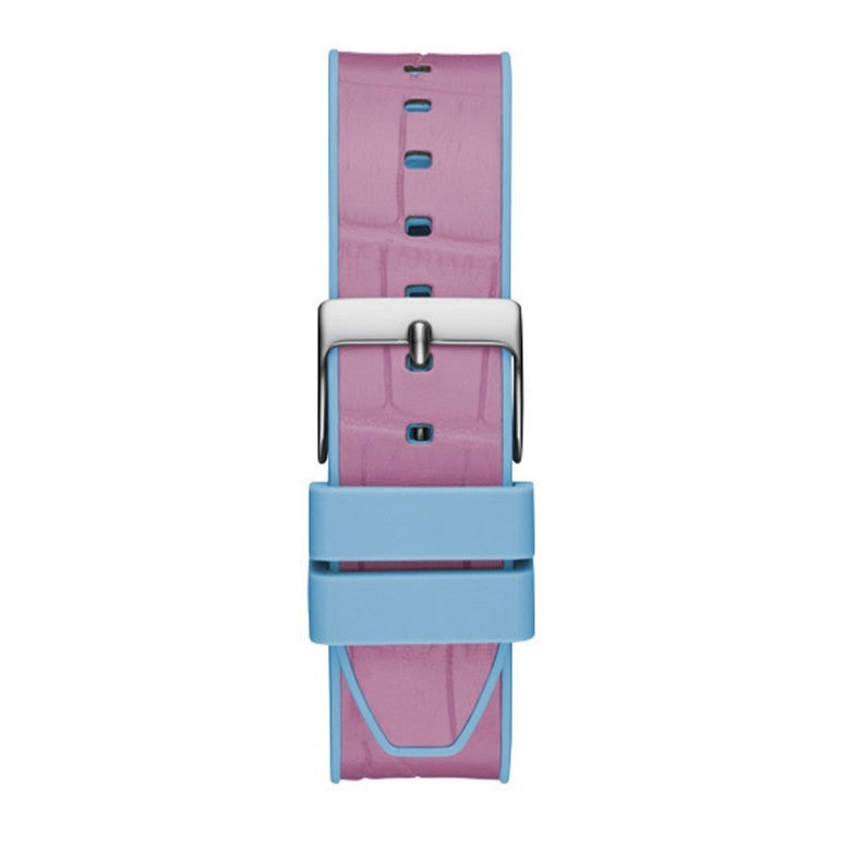Guess Fusion Chronograph Pink Dial Pink Leather Strap Watch for Women - GW0553L5