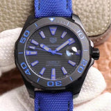 Tag Heuer Aquaracer Calibre 5 Automatic Titanium Blue Dial Blue Nylon Strap Watch for Gents - WAY208B.FC6382