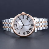 Tissot T Classic Carson Premium Silver Dial Two Tone Steel Strap Watch For Men - T122.410.22.033.00