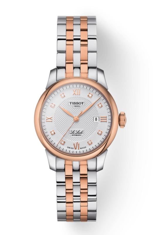 Tissot T Classic Le Locle Automatic Lady Silver Dial Two Tone Steel Strap Watch For Women - T006.207.22.036.00