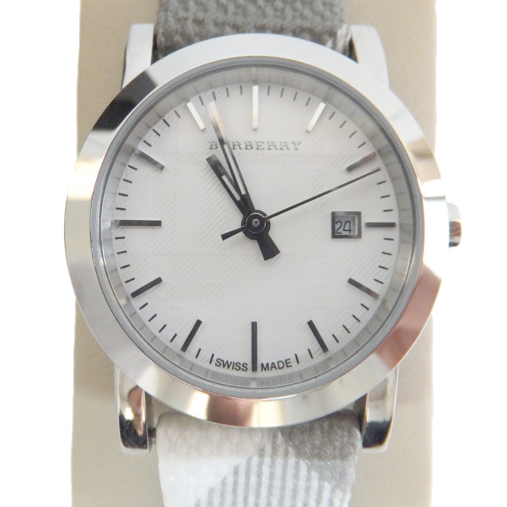 Burberry The City Silver Dial Multicolored Leather Strap Watch for Women - BU1873