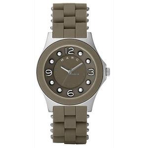 Marc Jacobs Pelly Grey Dial Grey Silicone Strap Watch for Women - MBM2539