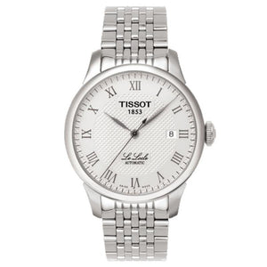 Tissot T Classic Le Locle Automatic White Dial Silver Steel Strap Watch For Men - T41.1.483.33