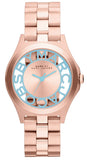 Marc Jacobs Henry Rose Gold Dial Rose Gold Steel Strap Watch for Women - MBM3296