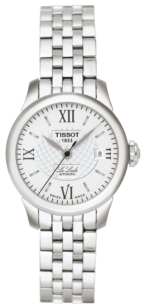 Tissot Le Locle Small Automatic Silver Dial Silver Steel Strap Watch For Women - T41.1.183.33