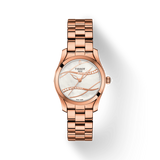 Tissot T Wave T Lady Mother of Pearl Dial Rose Gold Steel Strap Watch For Women - T112.210.33.111.00