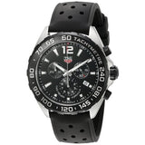 Tag Heuer Formula 1 Black Dial Black Leather Strap Watch for Men - CAZ1010.FT8024