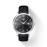Tissot T Classic Tradition Black Dial Black Leather Strap Watch For Men - T063.610.16.052.00