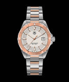 Tag Heuer Aquaracer Quartz White Dial Silver Strap Watch for Men - WAY1150.BD0911