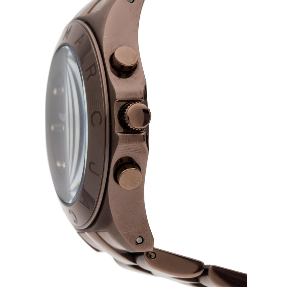 Marc Jacobs Blade Chronograph Brown Dial Brown Steel Strap Watch for Women - MBM3121