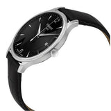 Tissot T Classic Tradition Black Dial Black Leather Strap Watch For Men - T063.610.16.057.00