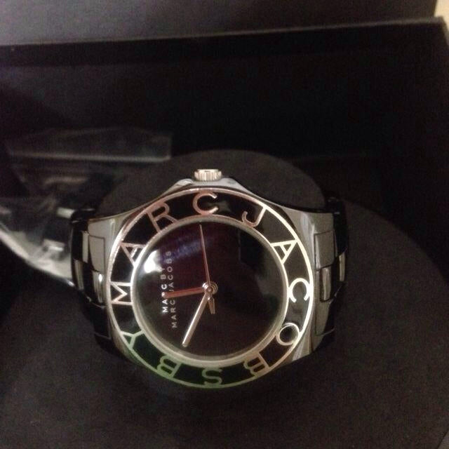 Marc Jacobs Blade Black Dial Silver Steel Strap Watch for Women - MBM3059