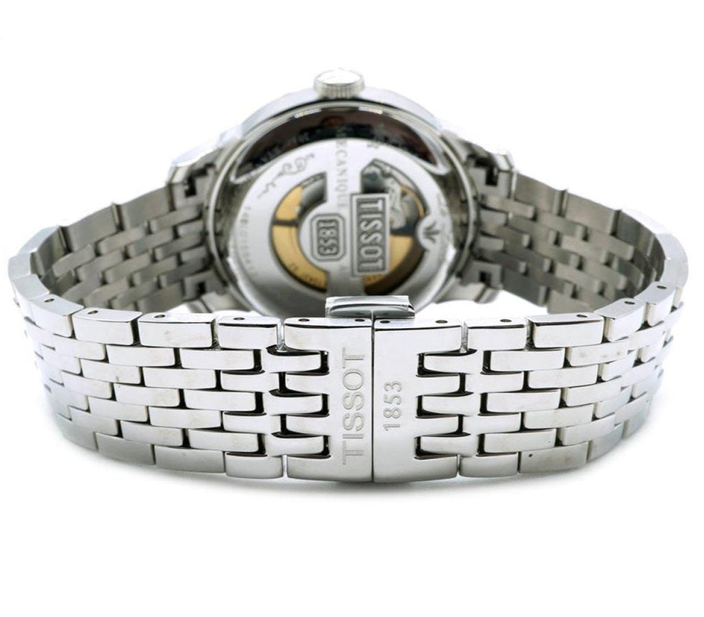 Tissot T Classic Le Locle Powermatic 80 Black Dial Silver Steel Strap Watch For Women - T41.1.483.53