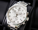Tissot Chrono XL Classic Silver Dial Silver Steel Strap Watch For Men - T116.617.11.037.00