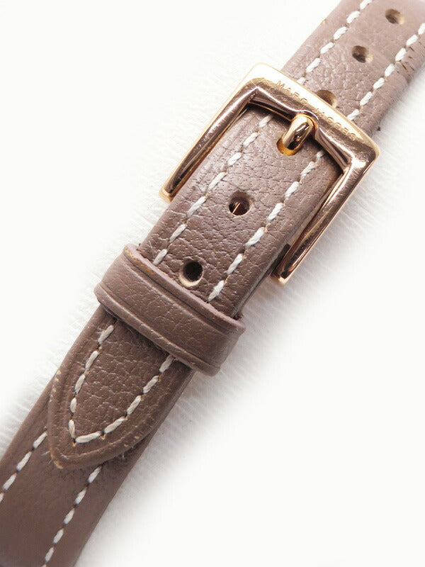 Marc Jacobs Corie White Dial Brown Leather Strap Watch for Women - MJ1581