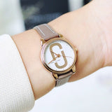 Marc Jacobs Corie White Dial Brown Leather Strap Watch for Women - MJ1581