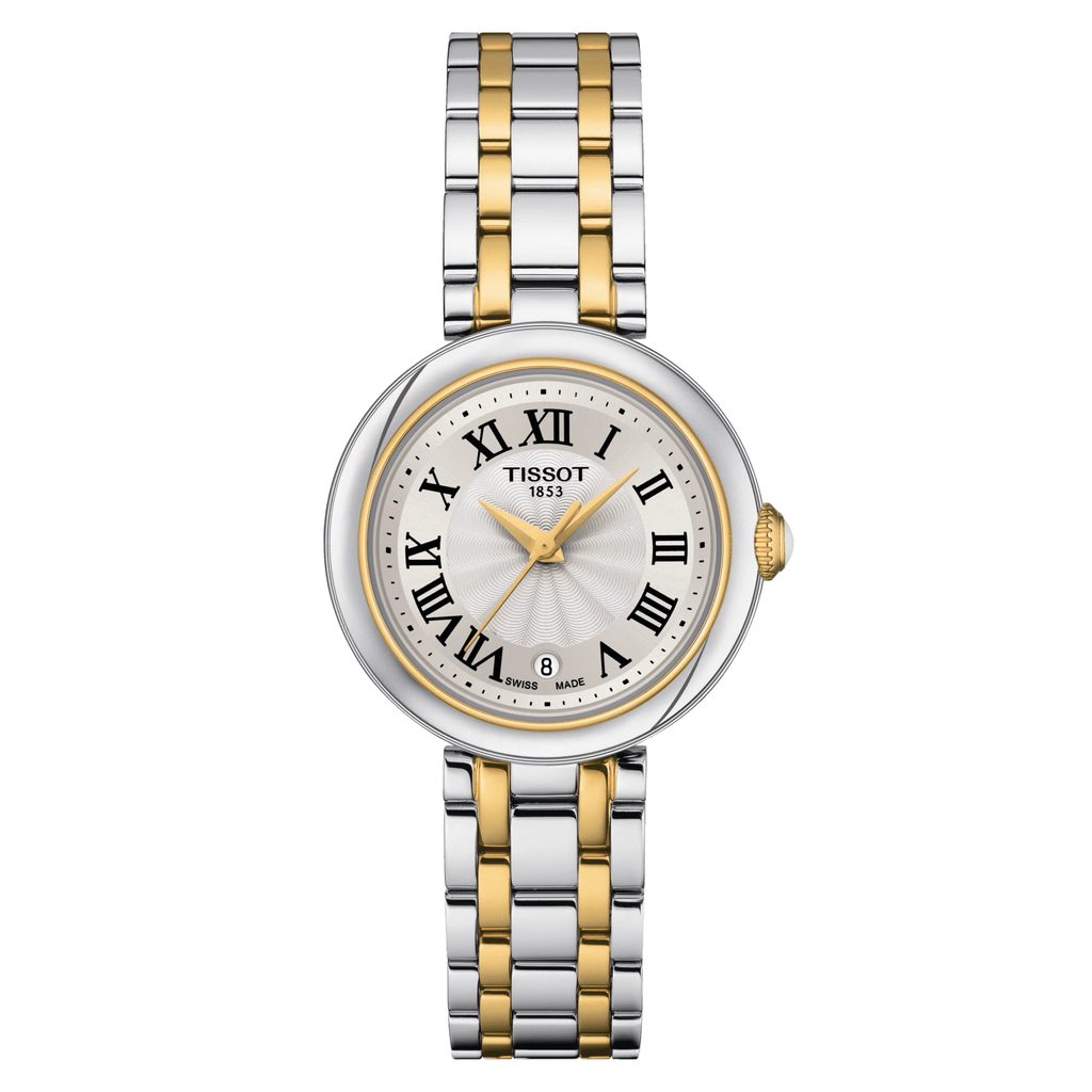 Tissot Bellissima Small Lady Mother of Pearl Dial Two Tone Steel Strap Watch For Women - T126.010.22.013.00