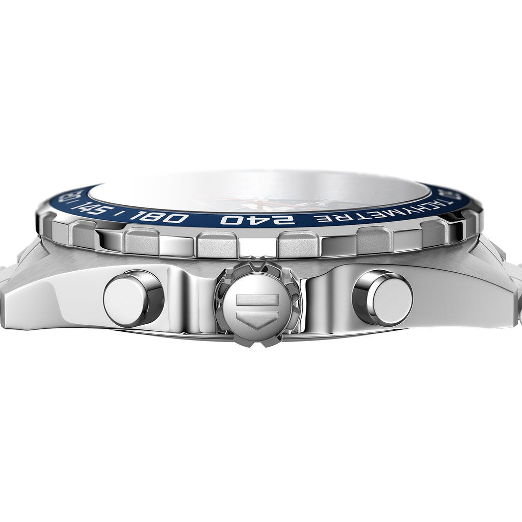 Tag Heuer Formula 1 Chronograph Blue Dial Silver Steel Strap Watch for Men - CAZ1014.BA0842