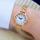 Marc Jacobs Betty Mother of Pearl White Dial Rose Gold Steel Strap Watch for Women - MJ3511