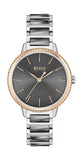 Hugo Boss Signature Grey Dial Silver Steel Strap Watch for Men - 1502569