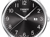 Tissot T Classic Tradition Black Dial Black Leather Strap Watch For Men - T063.610.16.052.00