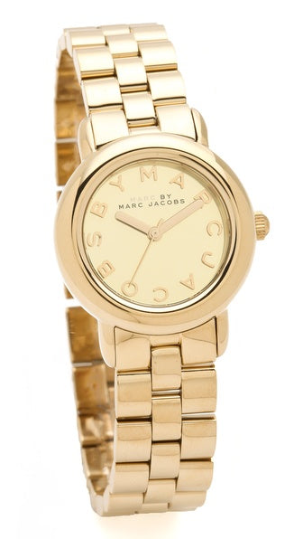 Marc Jacobs Marci Gold Dial Gold Steel Strap Watch for Women - MBM3098