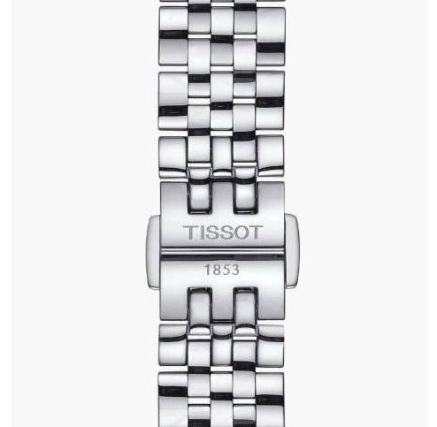 Tissot Le Locle Automatic Diamonds Mother of Pearl Dial Silver Steel Strap Watch For Women - T006.207.11.116.00